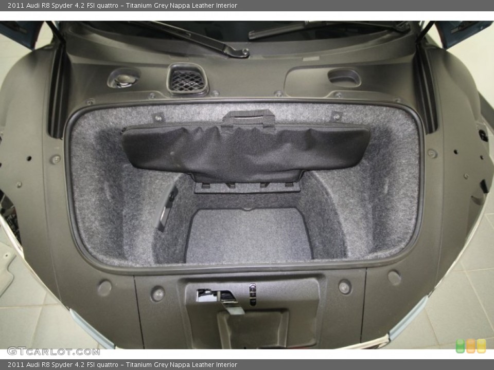 Titanium Grey Nappa Leather Interior Trunk for the 2011 Audi R8 Spyder 4.2 FSI quattro #64251299