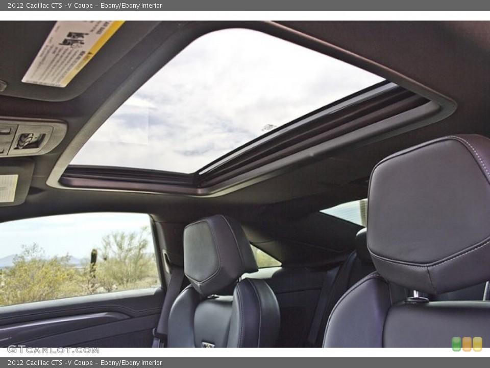 Ebony/Ebony Interior Sunroof for the 2012 Cadillac CTS -V Coupe #64251553