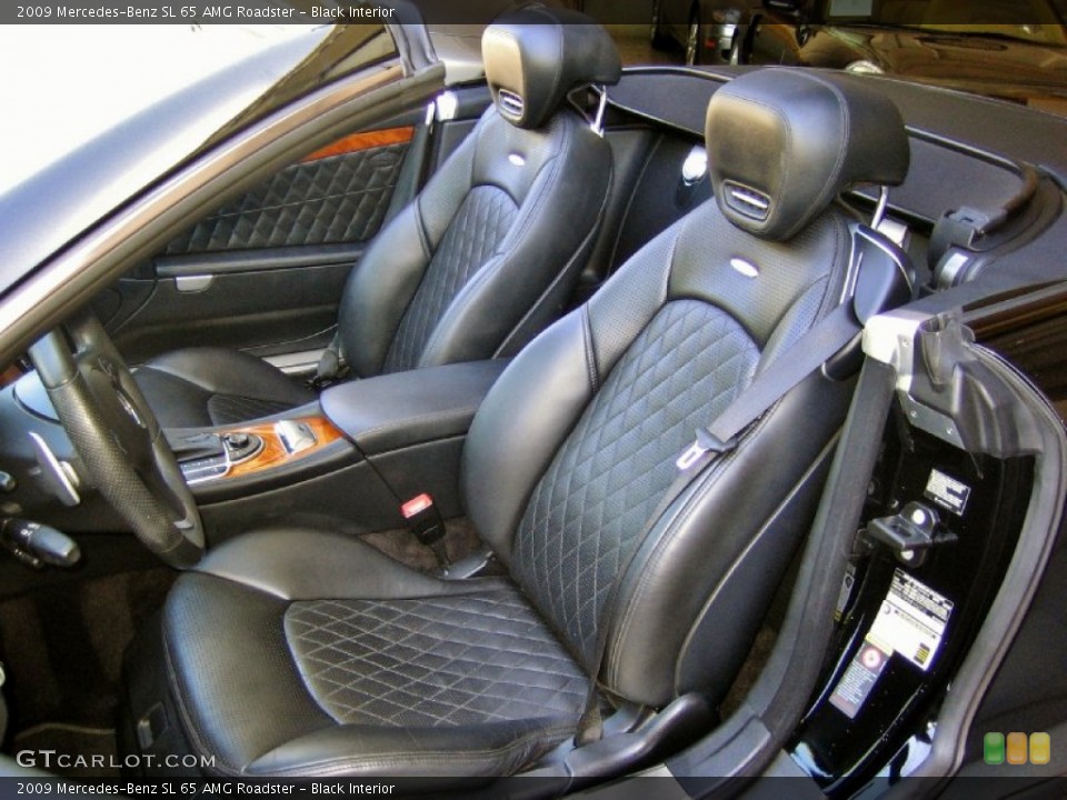 Black Interior Front Seat for the 2009 Mercedes-Benz SL 65 AMG Roadster #64252208