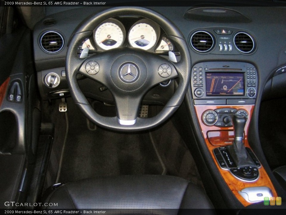 Black Interior Dashboard for the 2009 Mercedes-Benz SL 65 AMG Roadster #64252236