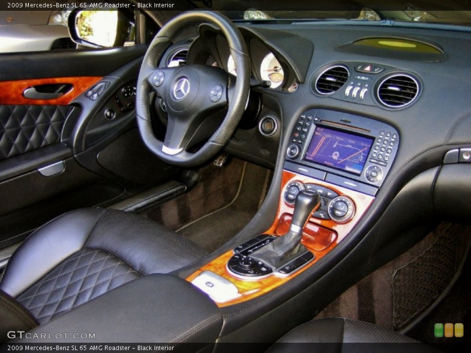 Black Interior Dashboard for the 2009 Mercedes-Benz SL 65 AMG Roadster #64252269