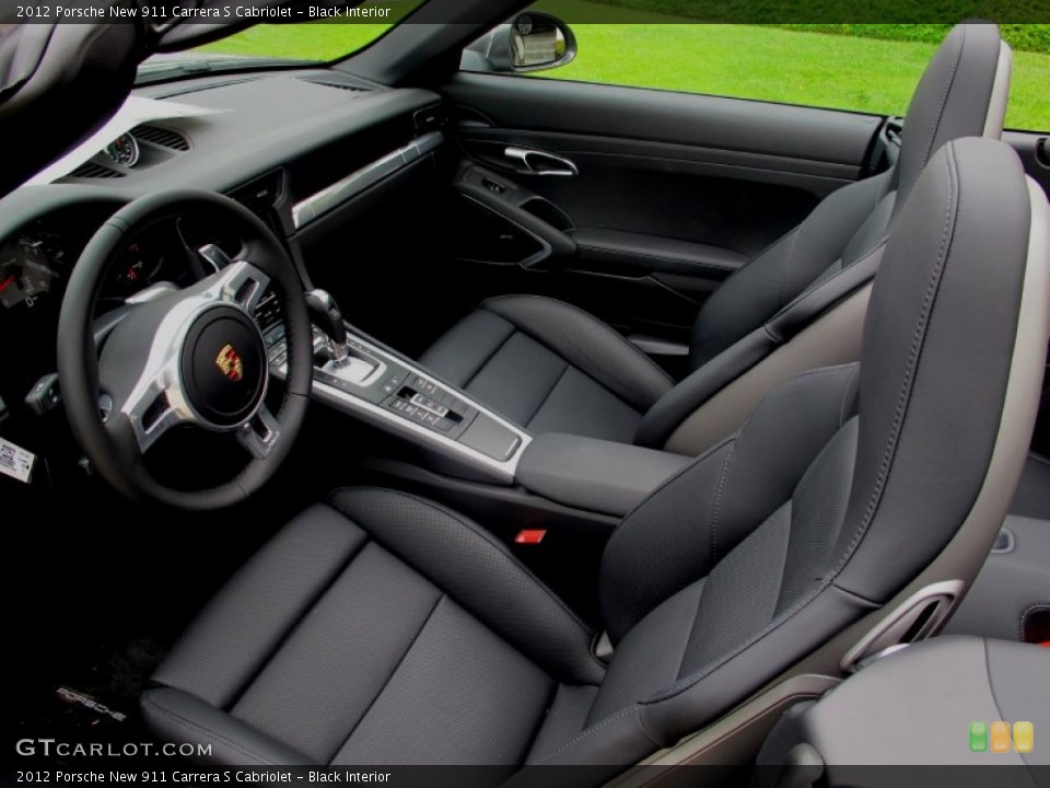 Black Interior Photo for the 2012 Porsche New 911 Carrera S Cabriolet #64252688