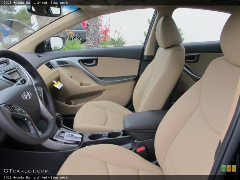 Beige Interior Photo for the 2013 Hyundai Elantra Limited #64253055