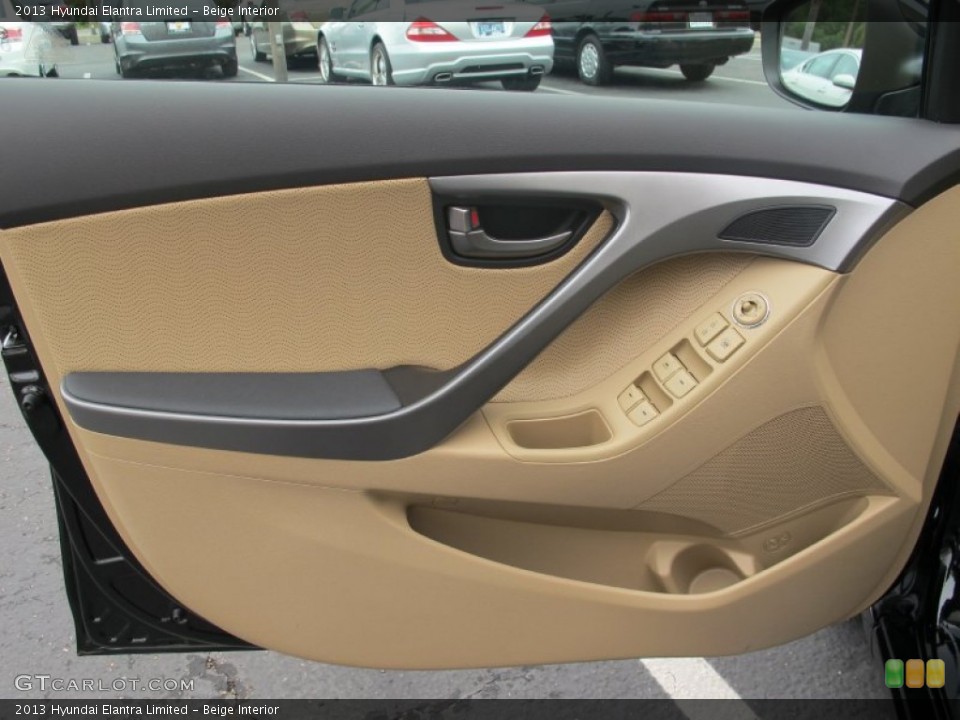 Beige Interior Door Panel for the 2013 Hyundai Elantra Limited #64253074