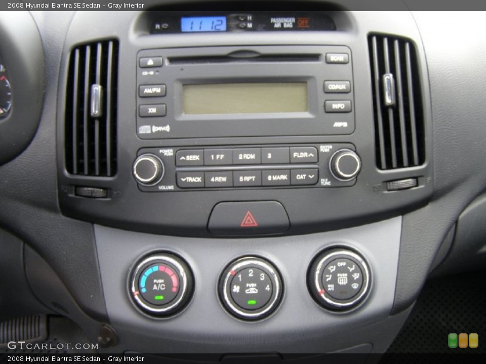 Gray Interior Audio System for the 2008 Hyundai Elantra SE Sedan #64254503
