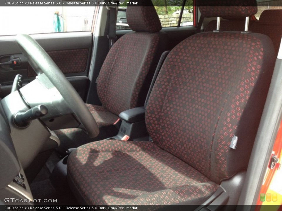 Release Series 6.0 Dark Gray/Red Interior Front Seat for the 2009 Scion xB Release Series 6.0 #64258466