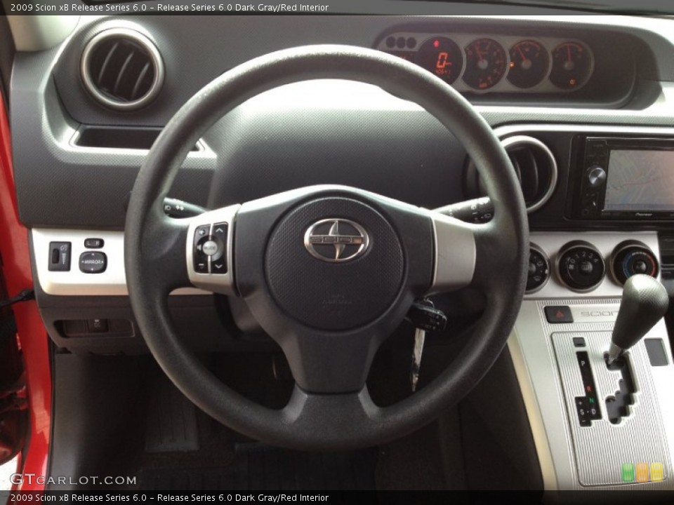 Release Series 6.0 Dark Gray/Red Interior Steering Wheel for the 2009 Scion xB Release Series 6.0 #64258481