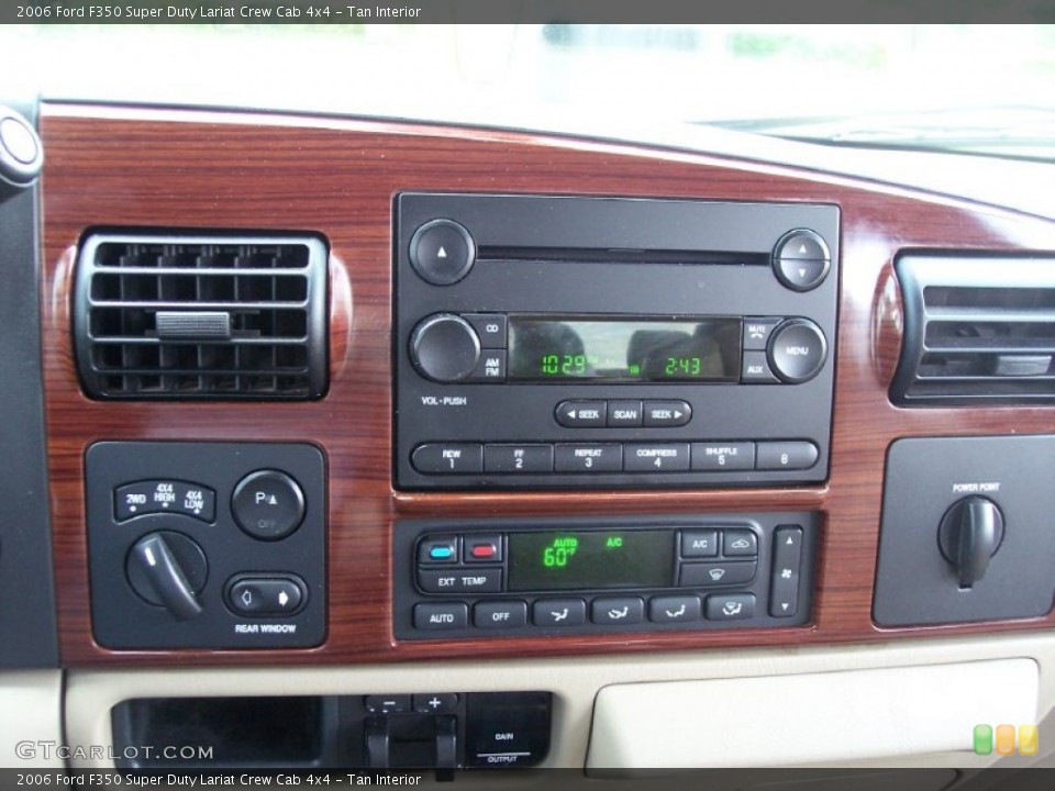 Tan Interior Controls for the 2006 Ford F350 Super Duty Lariat Crew Cab 4x4 #64263324