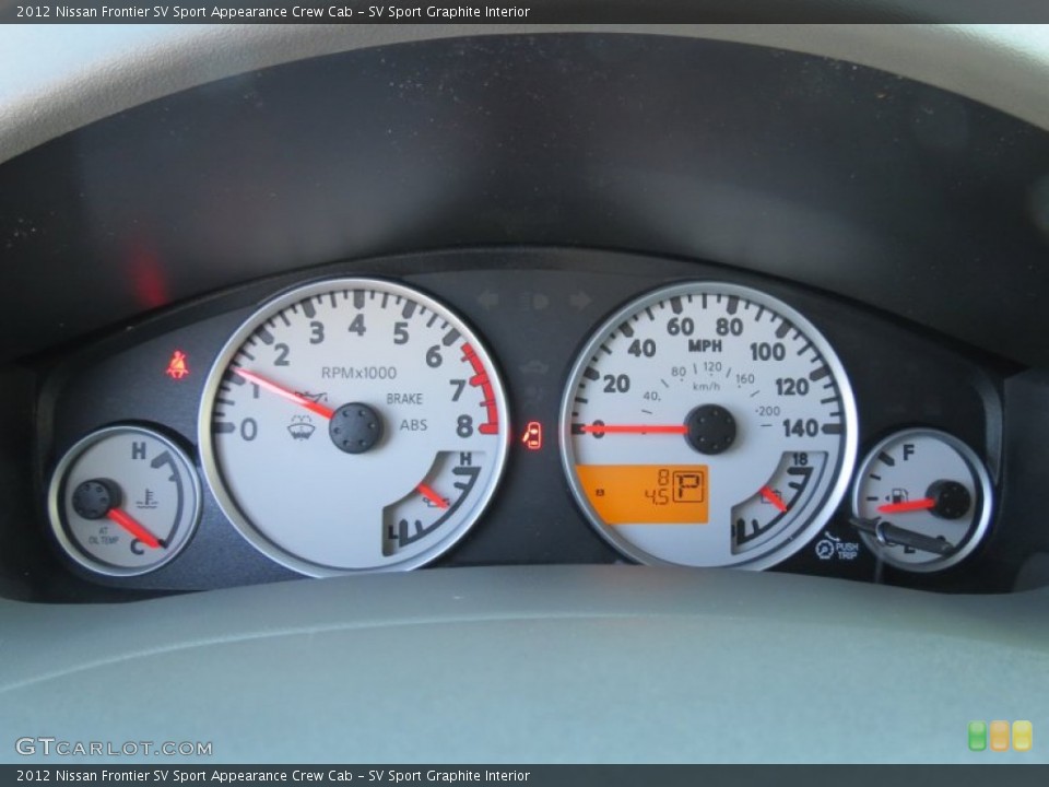 SV Sport Graphite Interior Gauges for the 2012 Nissan Frontier SV Sport Appearance Crew Cab #64266554