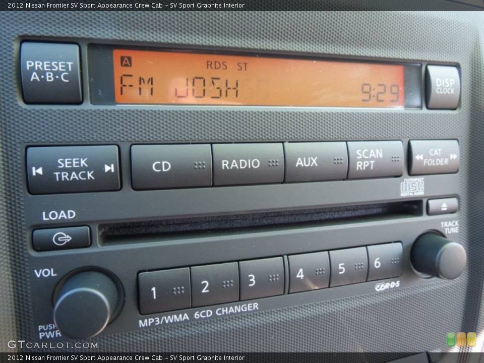 SV Sport Graphite Interior Controls for the 2012 Nissan Frontier SV Sport Appearance Crew Cab #64266563