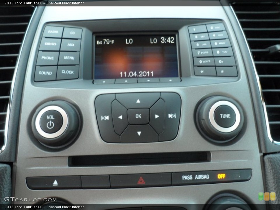Charcoal Black Interior Controls for the 2013 Ford Taurus SEL #64279164
