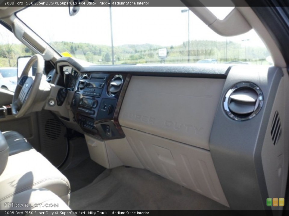 Medium Stone Interior Dashboard for the 2008 Ford F550 Super Duty XL SuperCab 4x4 Utility Truck #64280936