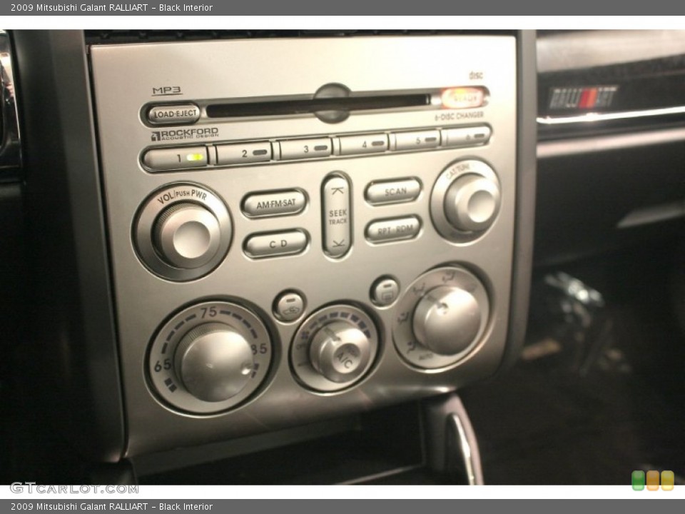 Black Interior Controls for the 2009 Mitsubishi Galant RALLIART #64284620
