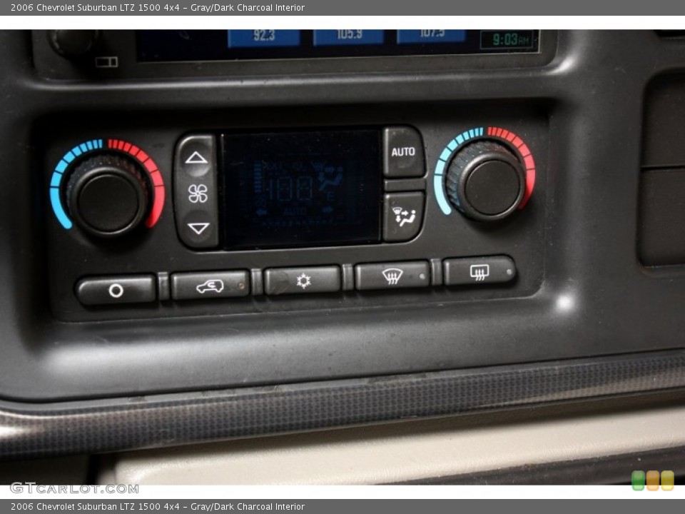 Gray/Dark Charcoal Interior Controls for the 2006 Chevrolet Suburban LTZ 1500 4x4 #64284945