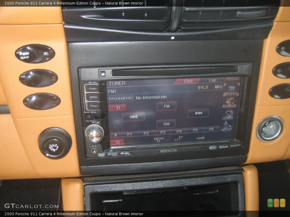 Natural Brown Interior Audio System for the 2000 Porsche 911 Carrera 4 Millennium Edition Coupe #64285832