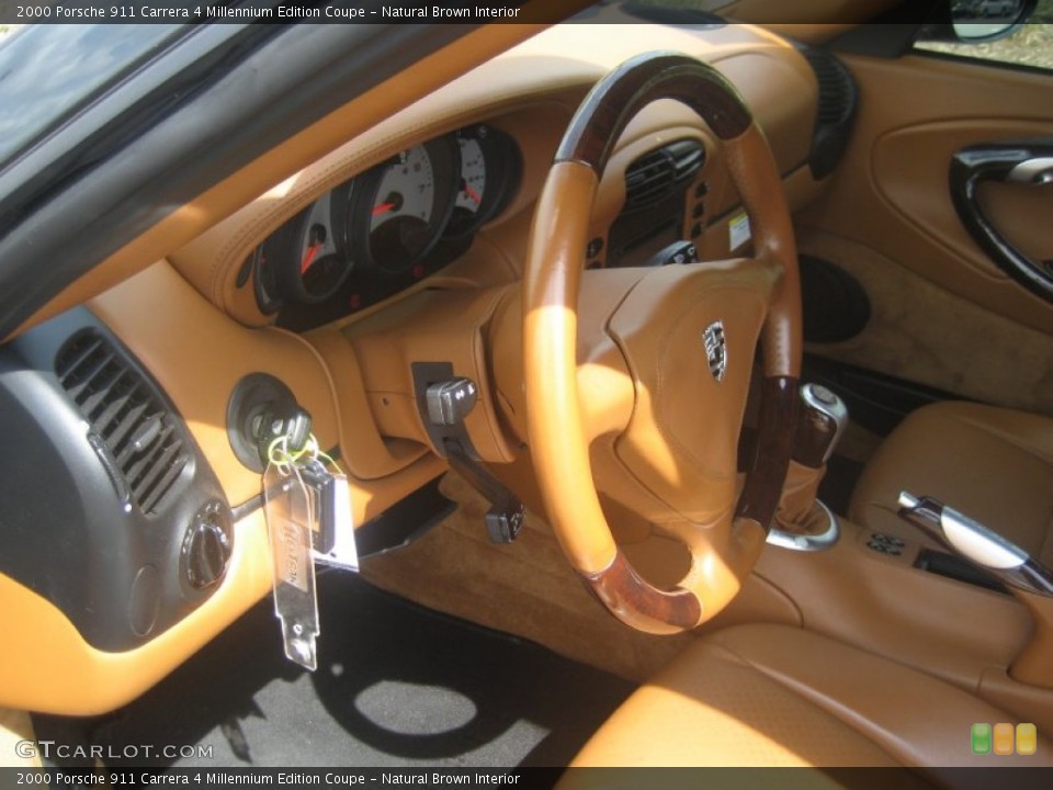 Natural Brown Interior Photo for the 2000 Porsche 911 Carrera 4 Millennium Edition Coupe #64285844