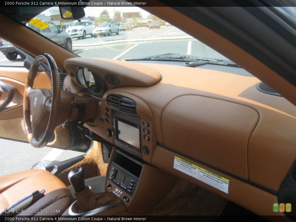 Natural Brown Interior Dashboard for the 2000 Porsche 911 Carrera 4 Millennium Edition Coupe #64285850