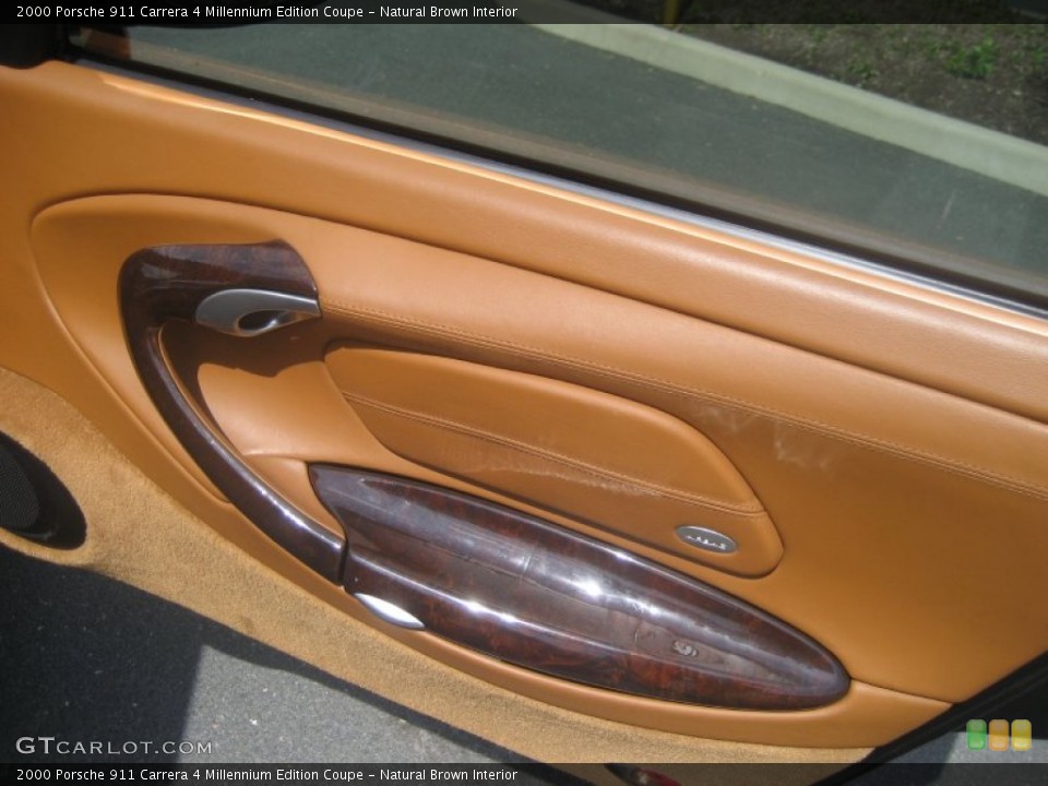 Natural Brown Interior Door Panel for the 2000 Porsche 911 Carrera 4 Millennium Edition Coupe #64285892