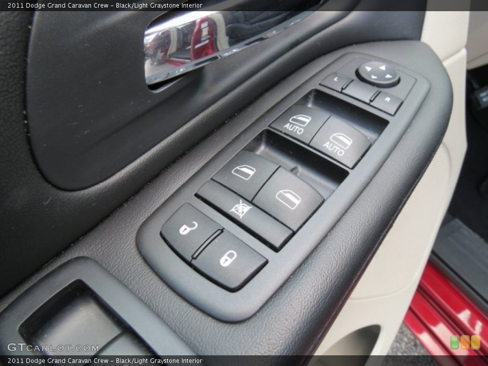 Black/Light Graystone Interior Controls for the 2011 Dodge Grand Caravan Crew #64285997