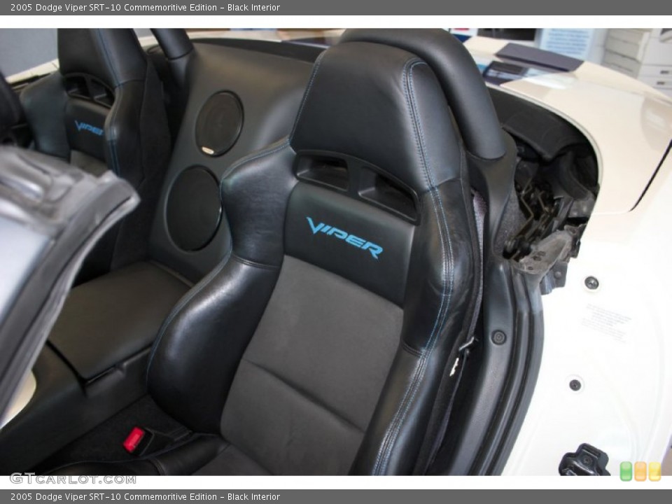 Black Interior Front Seat for the 2005 Dodge Viper SRT-10 Commemoritive Edition #64286570