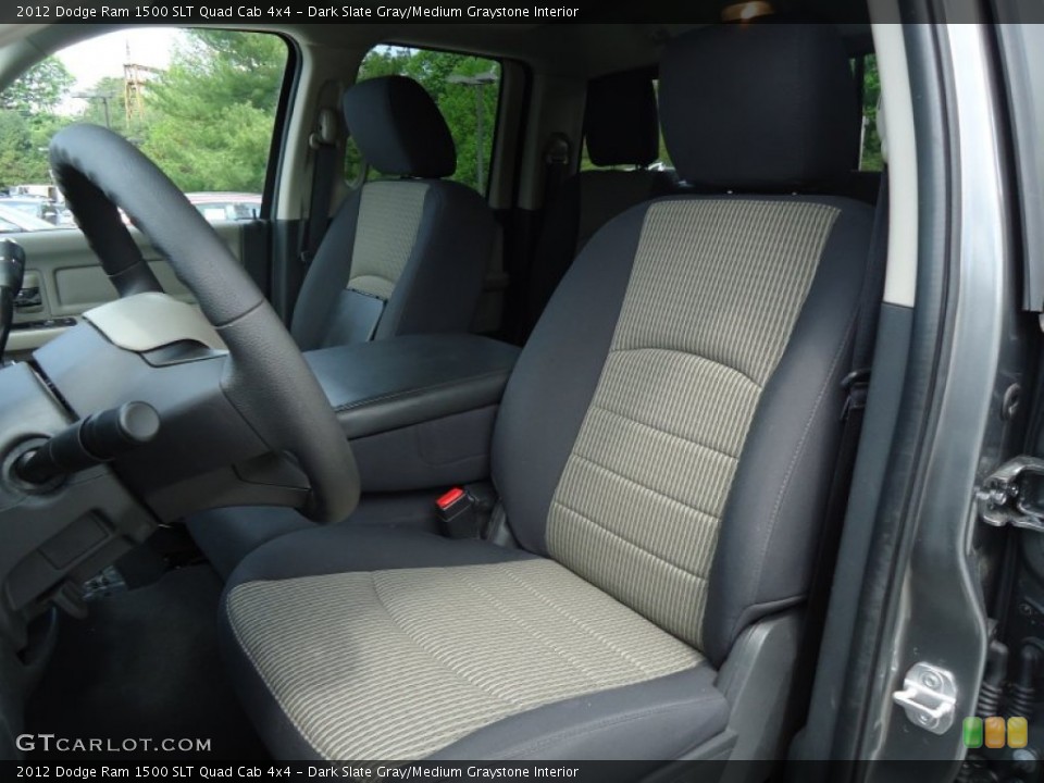 Dark Slate Gray/Medium Graystone Interior Photo for the 2012 Dodge Ram 1500 SLT Quad Cab 4x4 #64292385