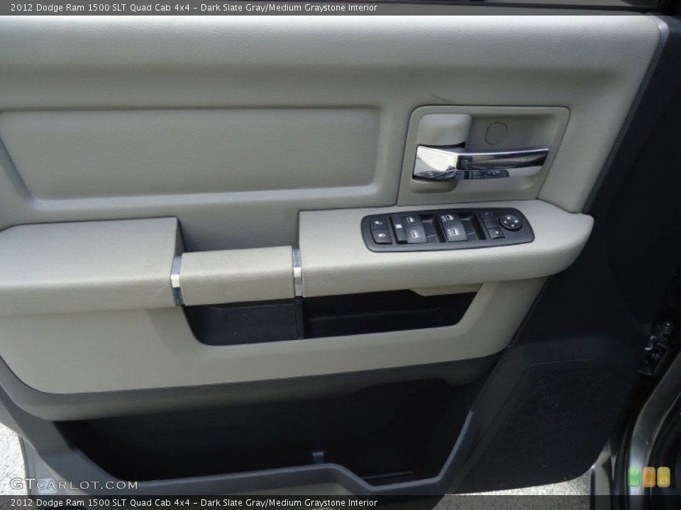Dark Slate Gray/Medium Graystone Interior Door Panel for the 2012 Dodge Ram 1500 SLT Quad Cab 4x4 #64292395