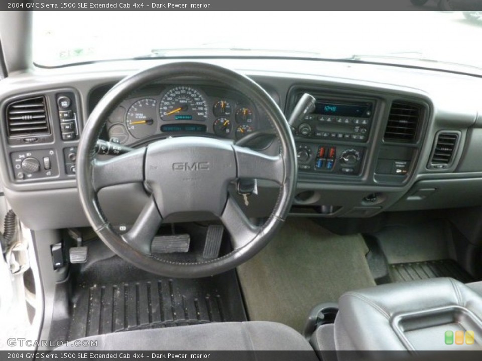 Dark Pewter Interior Dashboard for the 2004 GMC Sierra 1500 SLE Extended Cab 4x4 #64293129