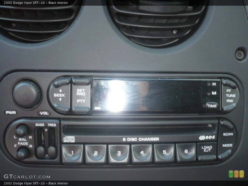 Black Interior Audio System for the 2003 Dodge Viper SRT-10 #64295424