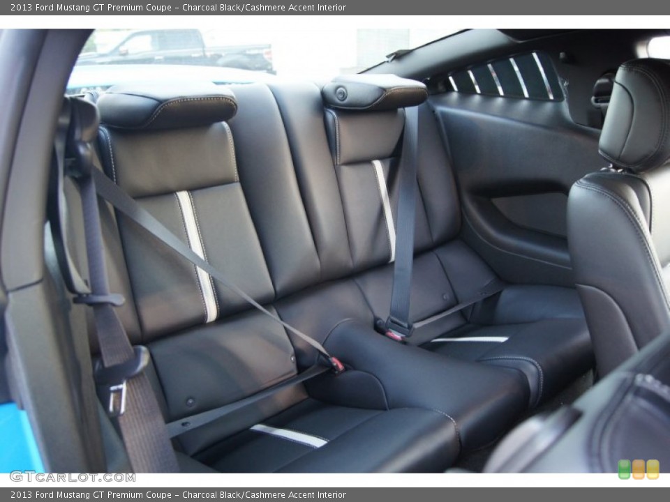 Charcoal Black/Cashmere Accent Interior Rear Seat for the 2013 Ford Mustang GT Premium Coupe #64297608
