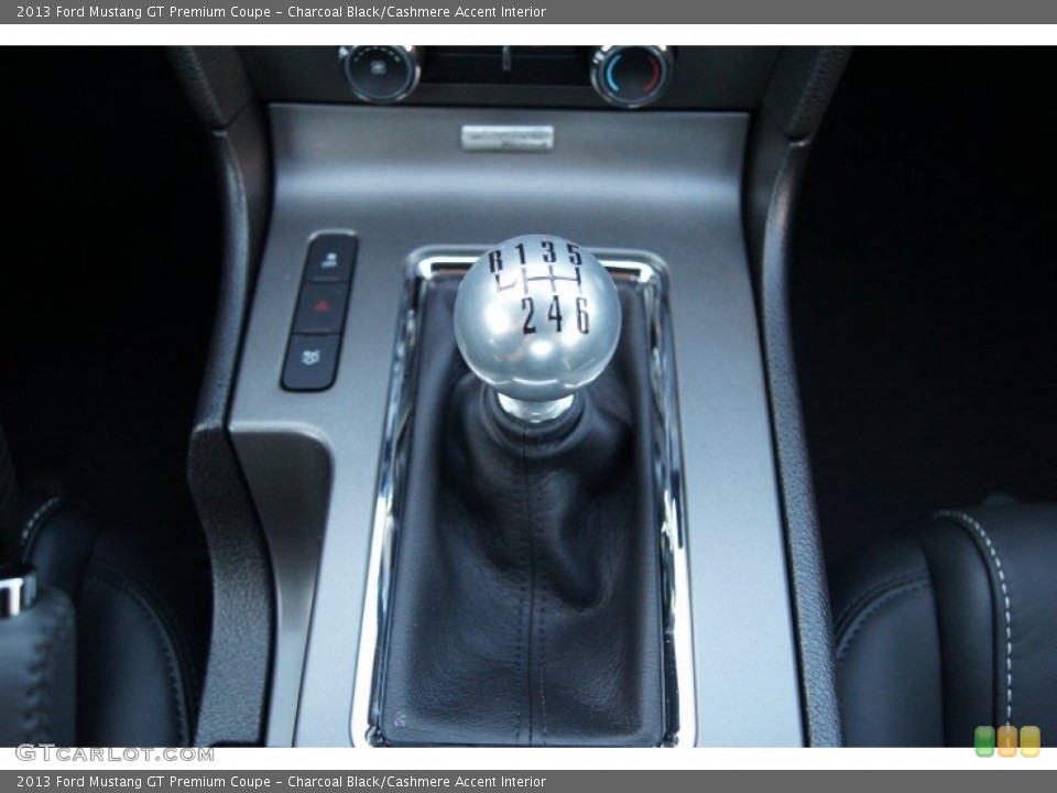 Charcoal Black/Cashmere Accent Interior Transmission for the 2013 Ford Mustang GT Premium Coupe #64297738