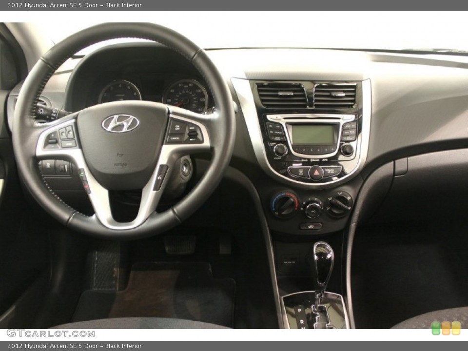 Black Interior Dashboard for the 2012 Hyundai Accent SE 5 Door #64300485