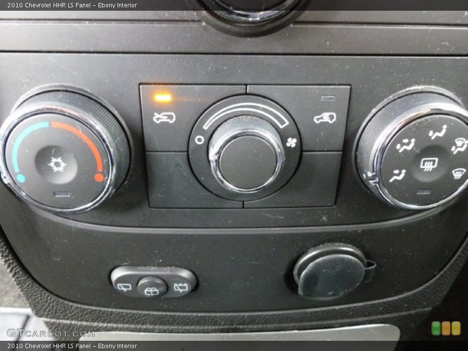 Ebony Interior Controls for the 2010 Chevrolet HHR LS Panel #64307299