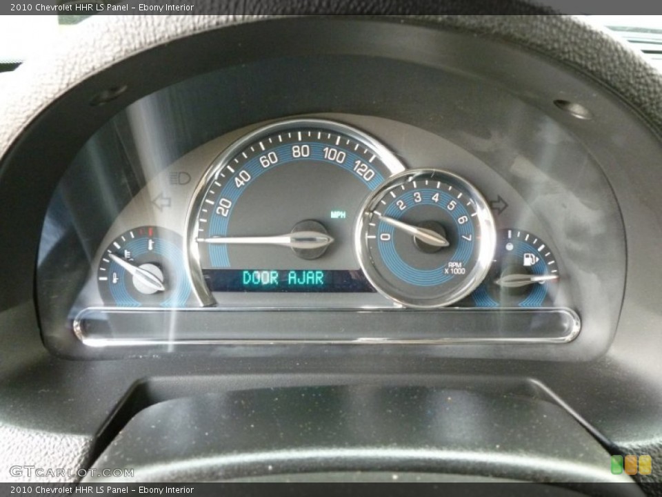 Ebony Interior Gauges for the 2010 Chevrolet HHR LS Panel #64307308