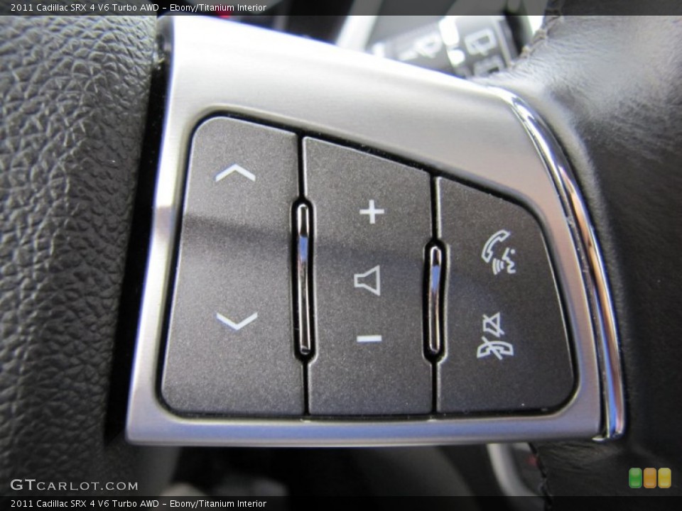 Ebony/Titanium Interior Controls for the 2011 Cadillac SRX 4 V6 Turbo AWD #64309135