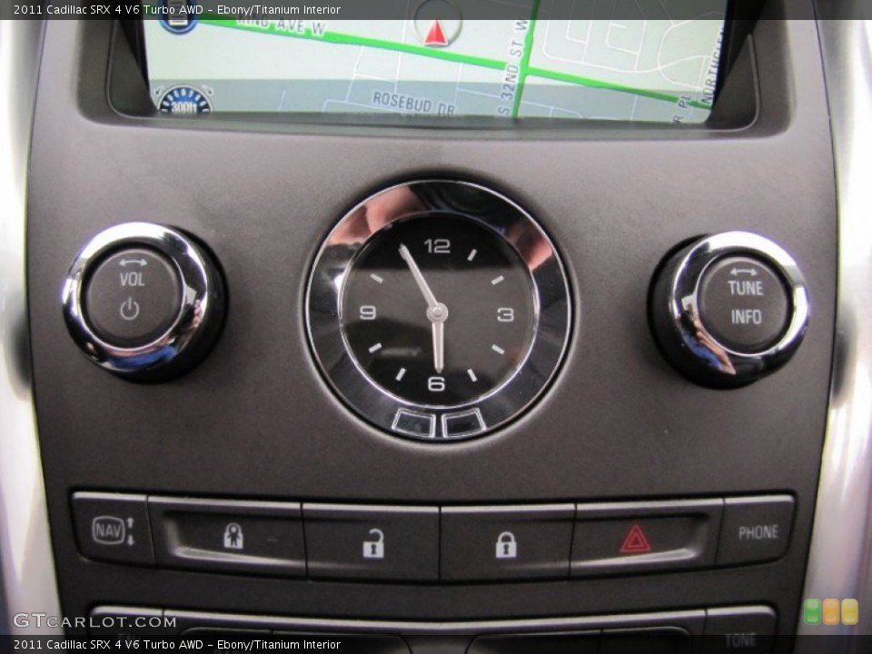 Ebony/Titanium Interior Controls for the 2011 Cadillac SRX 4 V6 Turbo AWD #64309210