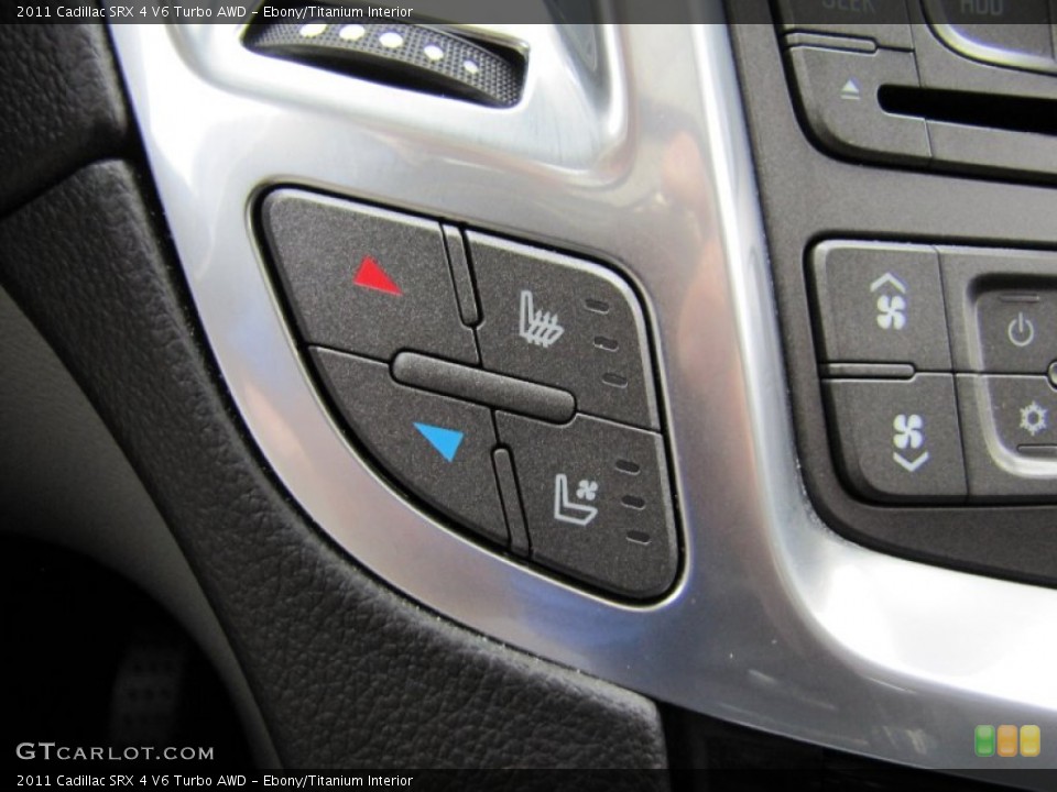 Ebony/Titanium Interior Controls for the 2011 Cadillac SRX 4 V6 Turbo AWD #64309227