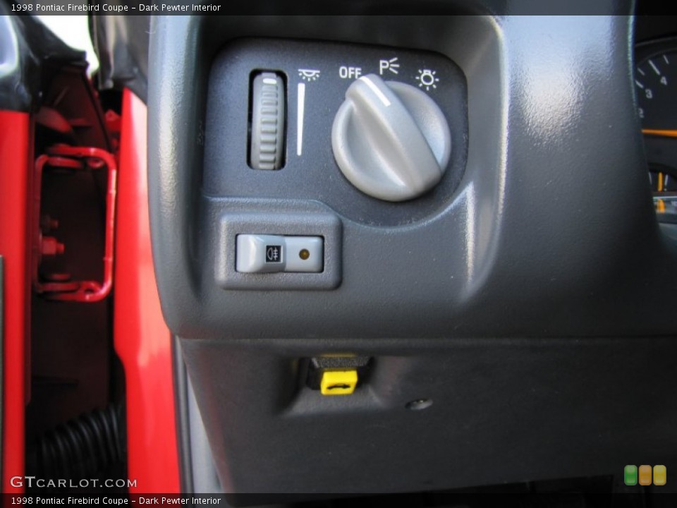Dark Pewter Interior Controls for the 1998 Pontiac Firebird Coupe #64312212