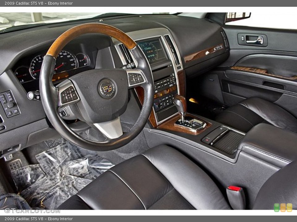 Ebony Interior Dashboard for the 2009 Cadillac STS V8 #64321501