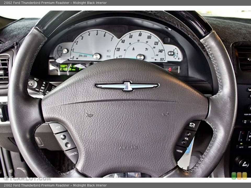 Midnight Black Interior Steering Wheel for the 2002 Ford Thunderbird Premium Roadster #64321735