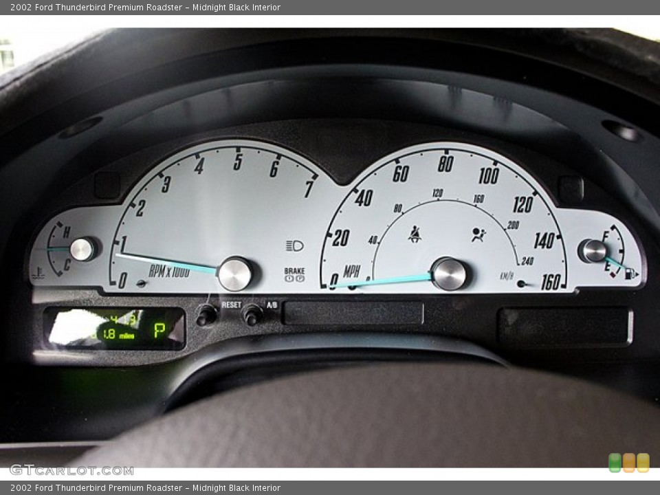 Midnight Black Interior Gauges for the 2002 Ford Thunderbird Premium Roadster #64321744