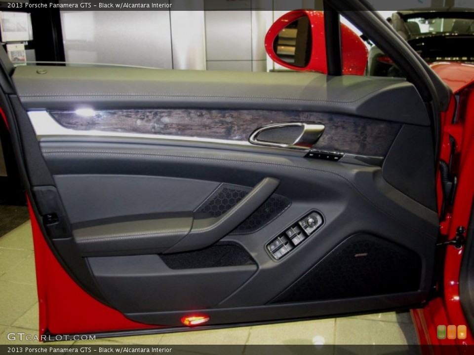 Black w/Alcantara Interior Door Panel for the 2013 Porsche Panamera GTS #64321813