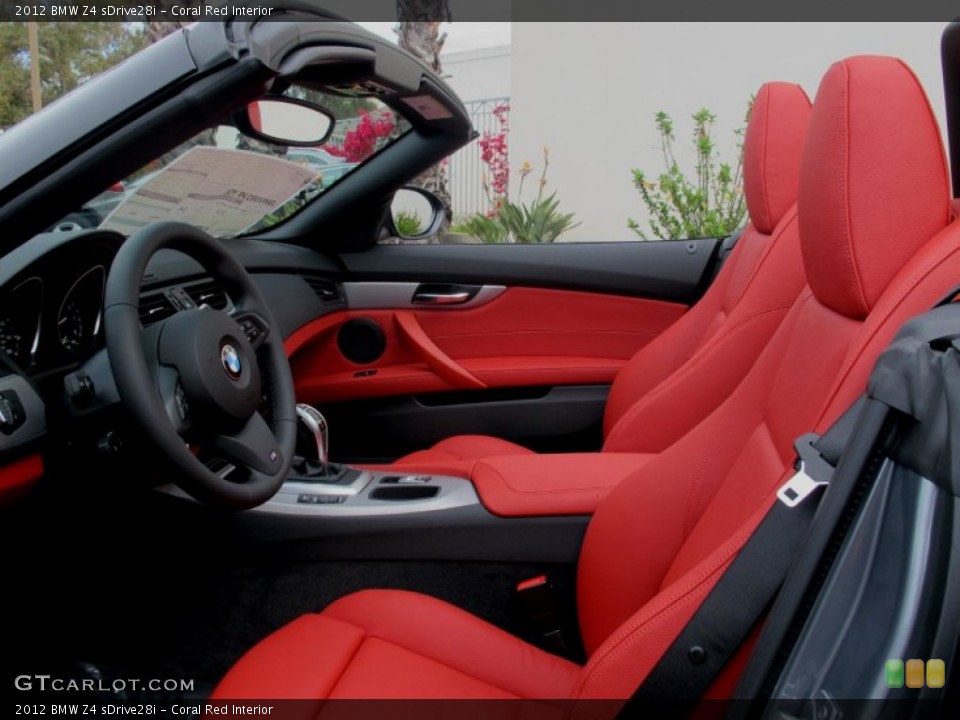 Coral Red Interior Photo for the 2012 BMW Z4 sDrive28i #64321917