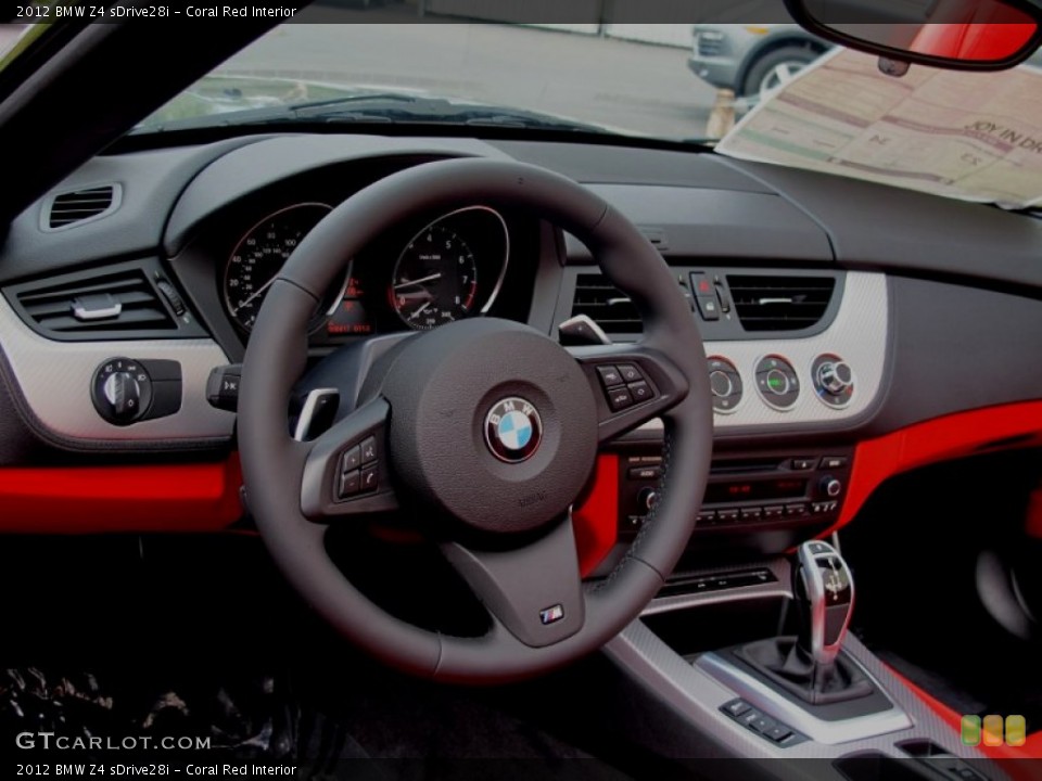 Coral Red Interior Dashboard for the 2012 BMW Z4 sDrive28i #64321924