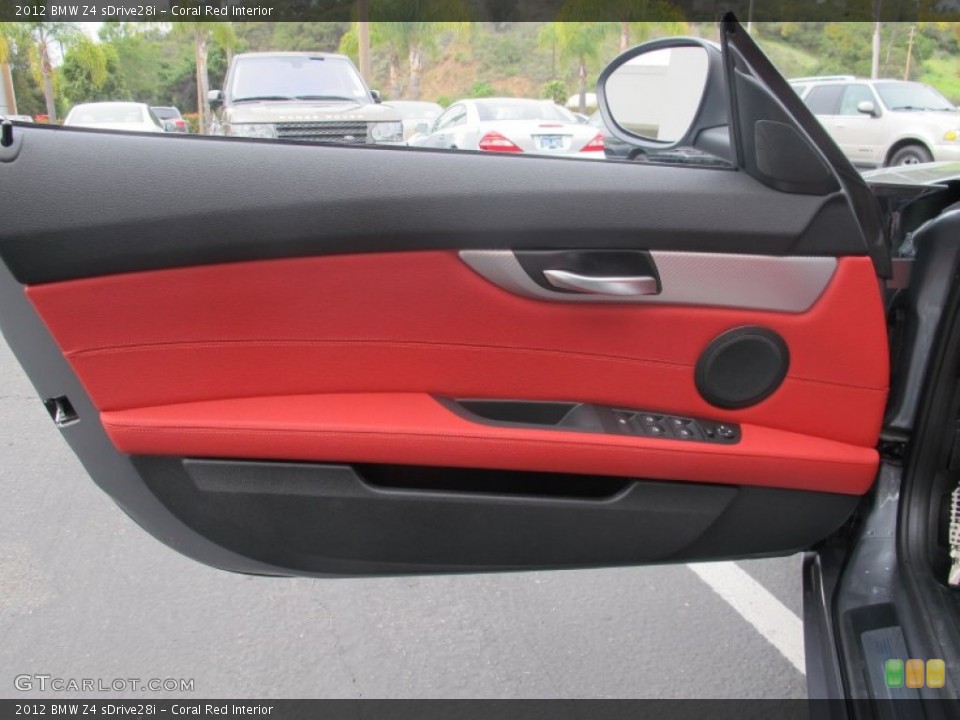 Coral Red Interior Door Panel for the 2012 BMW Z4 sDrive28i #64321933