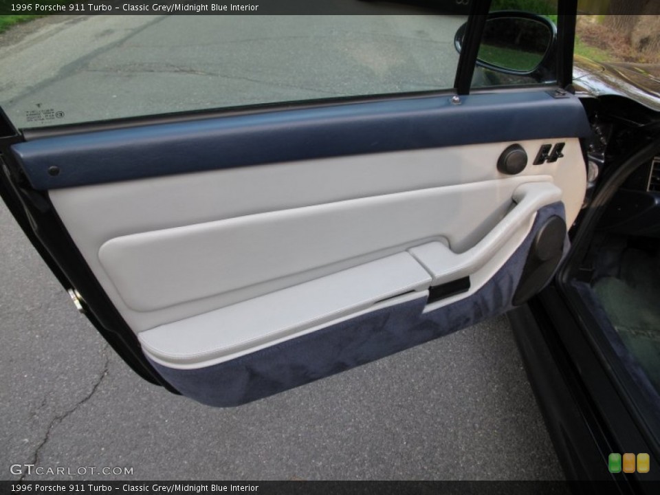 Classic Grey/Midnight Blue Interior Door Panel for the 1996 Porsche 911 Turbo #64322173