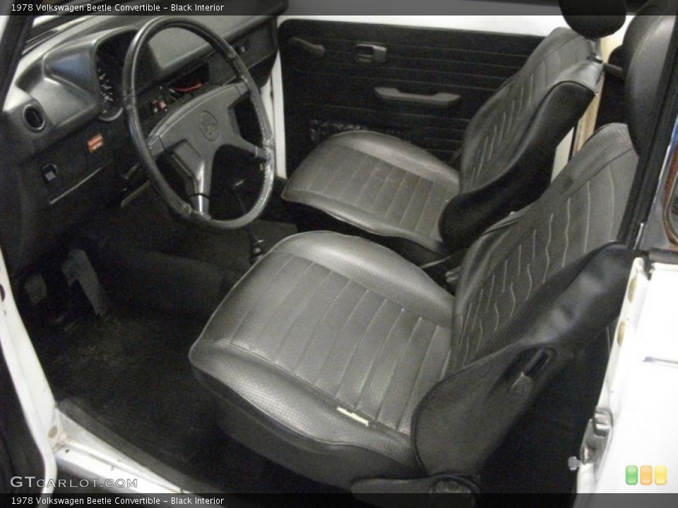 Black Interior Photo for the 1978 Volkswagen Beetle Convertible #64325326