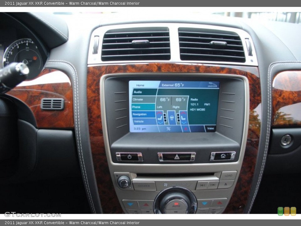 Warm Charcoal/Warm Charcoal Interior Controls for the 2011 Jaguar XK XKR Convertible #64325917