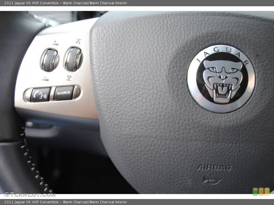 Warm Charcoal/Warm Charcoal Interior Controls for the 2011 Jaguar XK XKR Convertible #64325965