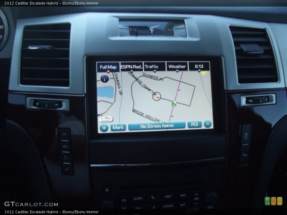 Ebony/Ebony Interior Navigation for the 2012 Cadillac Escalade Hybrid #64332629