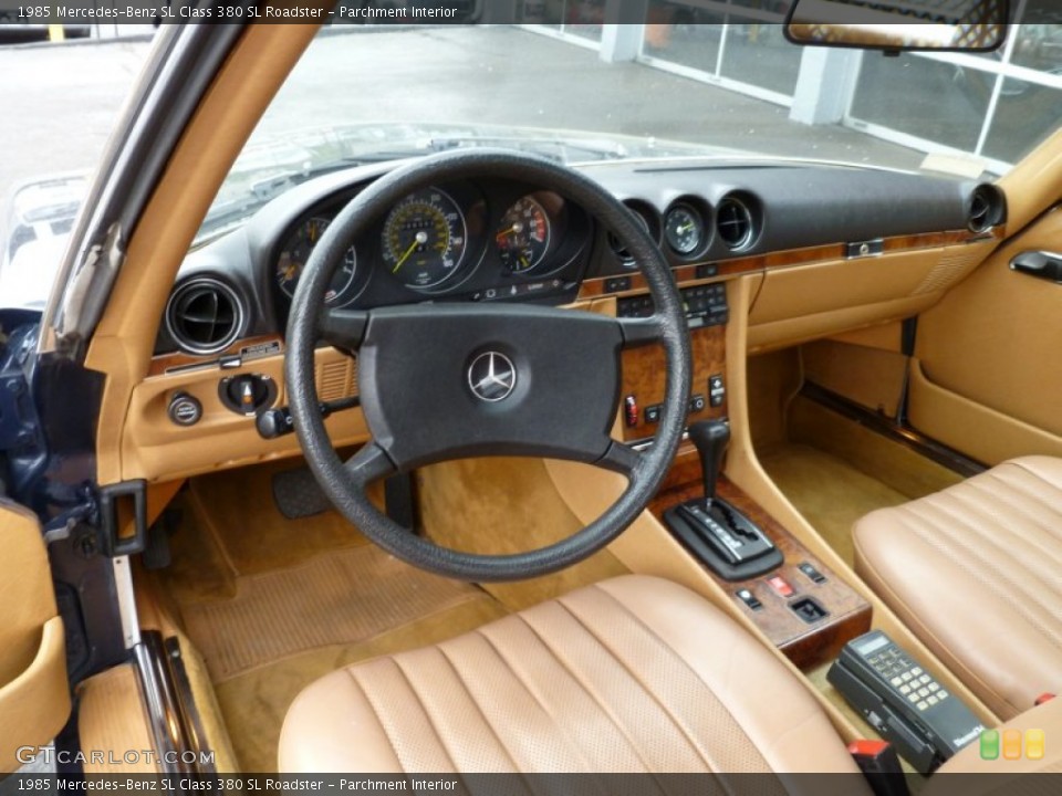 Parchment Interior Dashboard for the 1985 Mercedes-Benz SL Class 380 SL Roadster #64336466